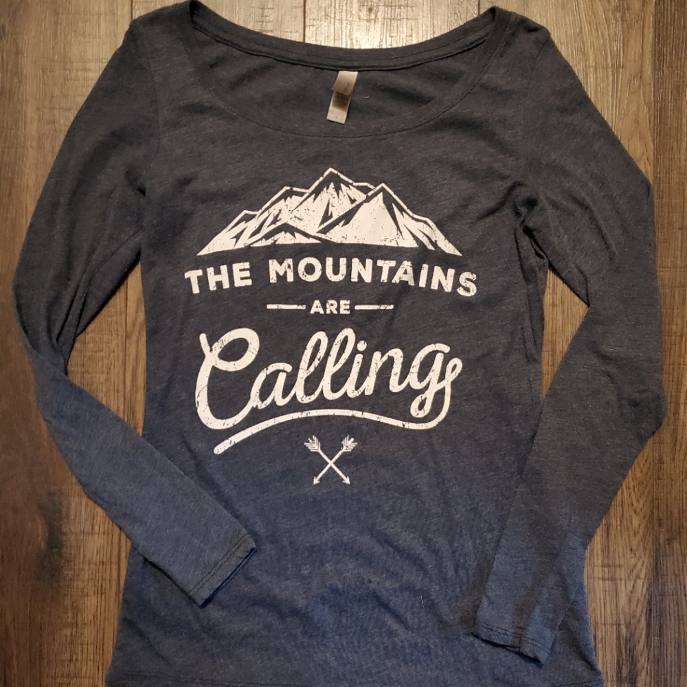 "The Mountains Are Calling" Womens Long Sleeve